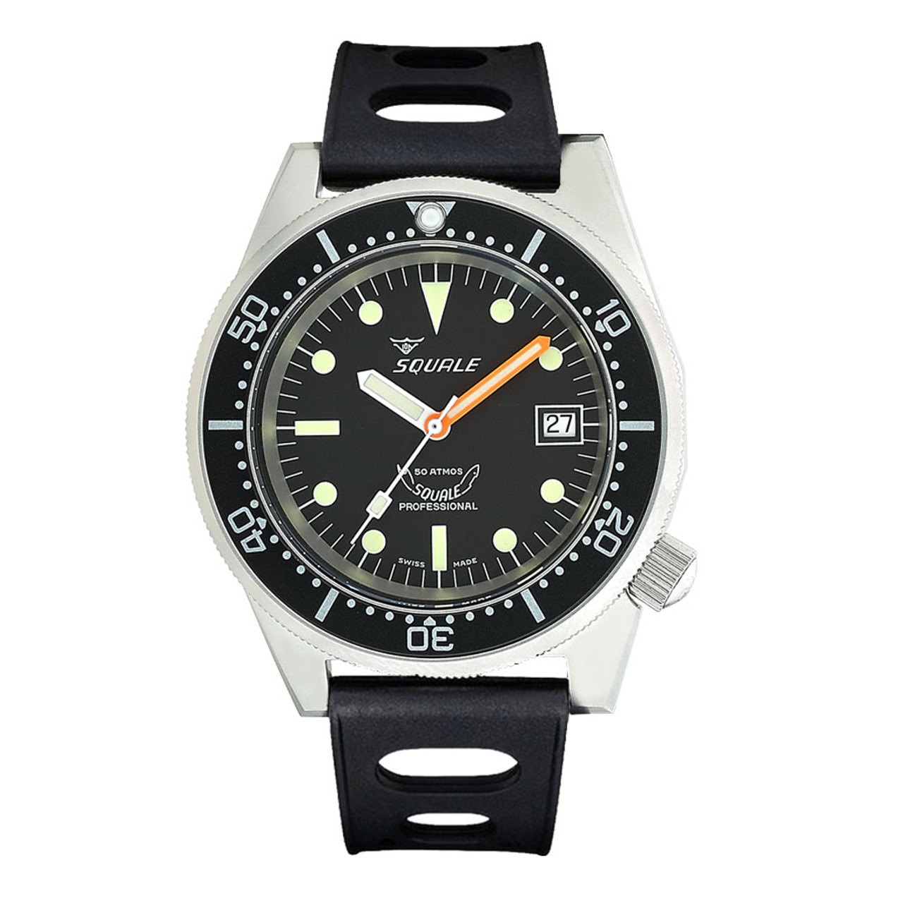 Squale 500 Meter Swiss Automatic Dive Watch with Matte Finish Case #1521-026-matte Questions & Answers