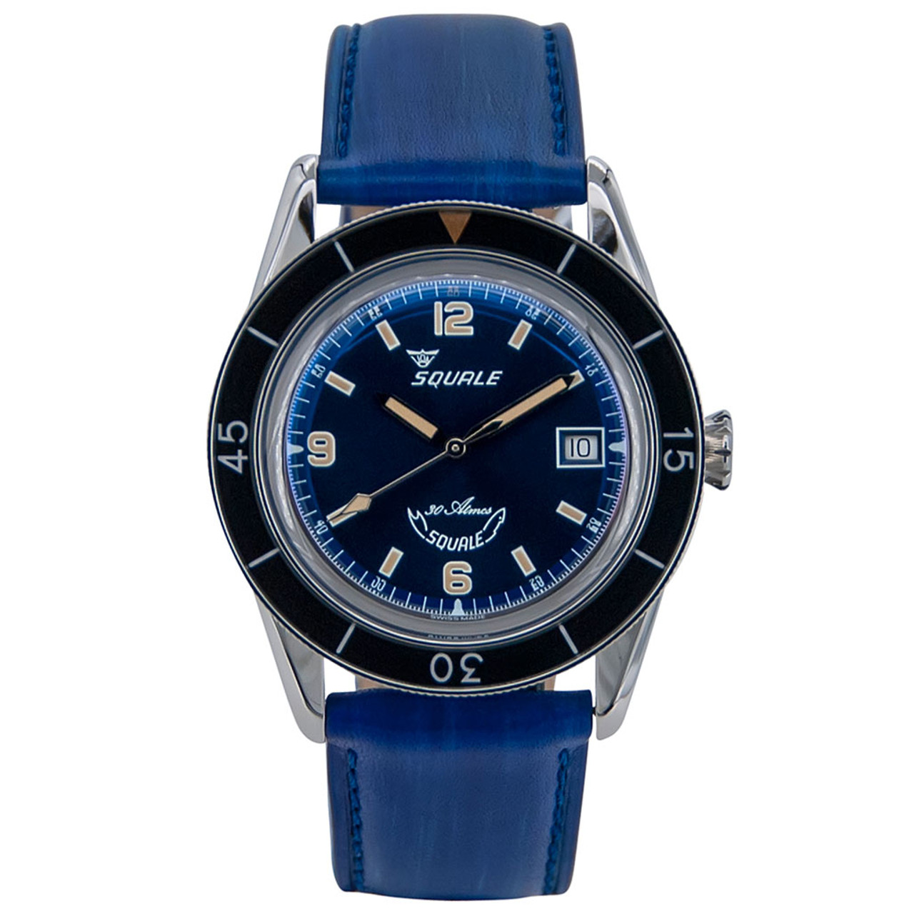 Squale 300 Meter Swiss Made Automatic Dive Watch with Blue Dial #SUB-39BL Questions & Answers