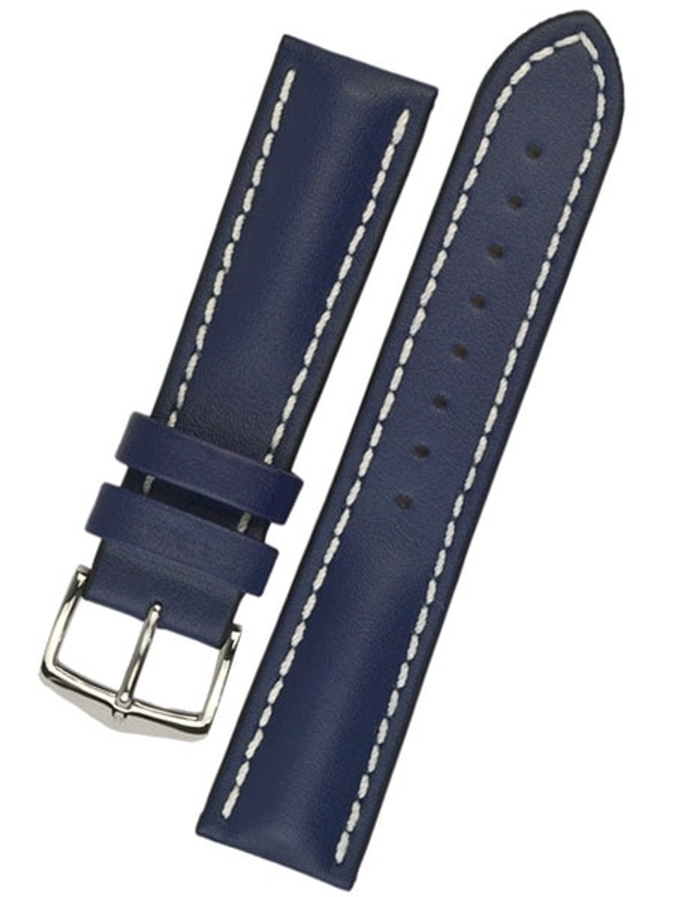 Hirsch Blue Heavy Calf Leather Watch Strap #014750-80 Questions & Answers