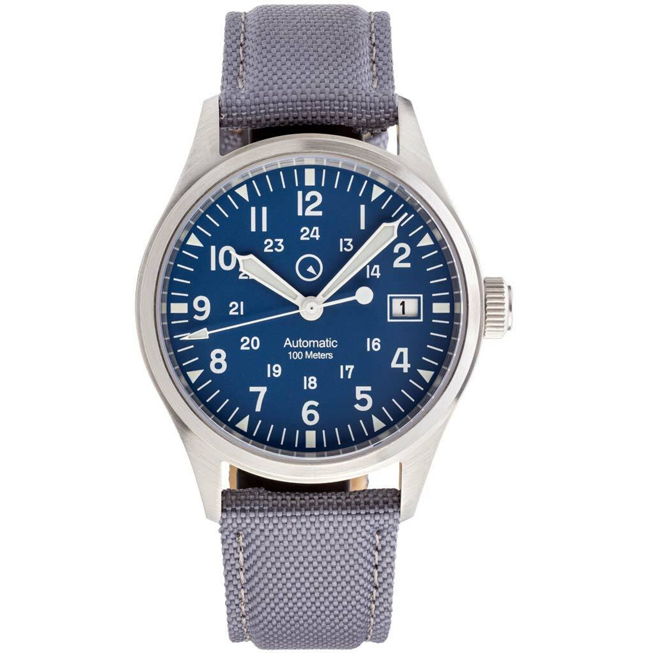 Islander Mitchel Automatic Field Watch with Nylon Weave Strap and an AR Sapphire Crystal #ISL-42 Questions & Answers