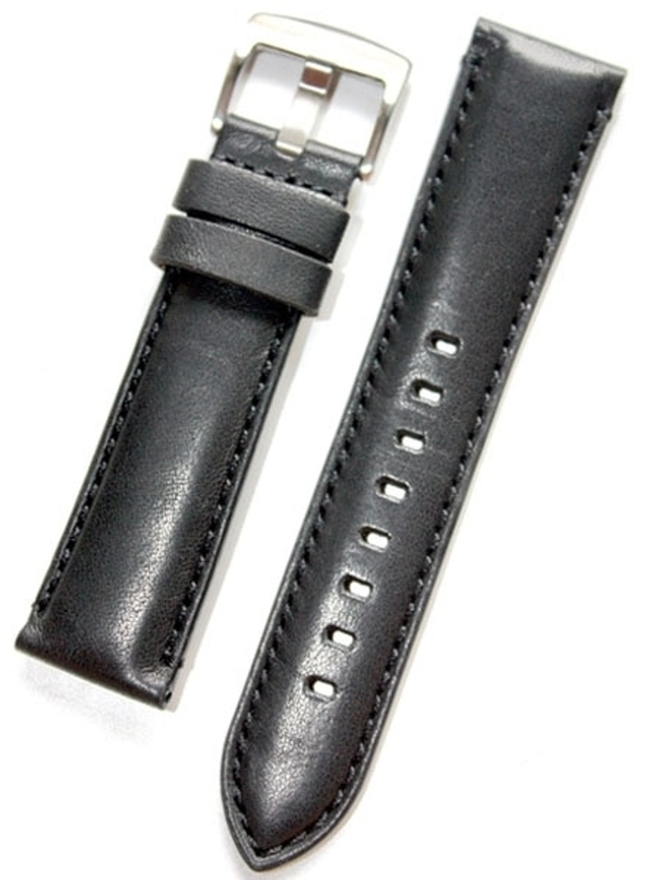 Horween Black Calfskin Leather with Stainless Steel Buckle #INS-HOR-ESX01 Questions & Answers