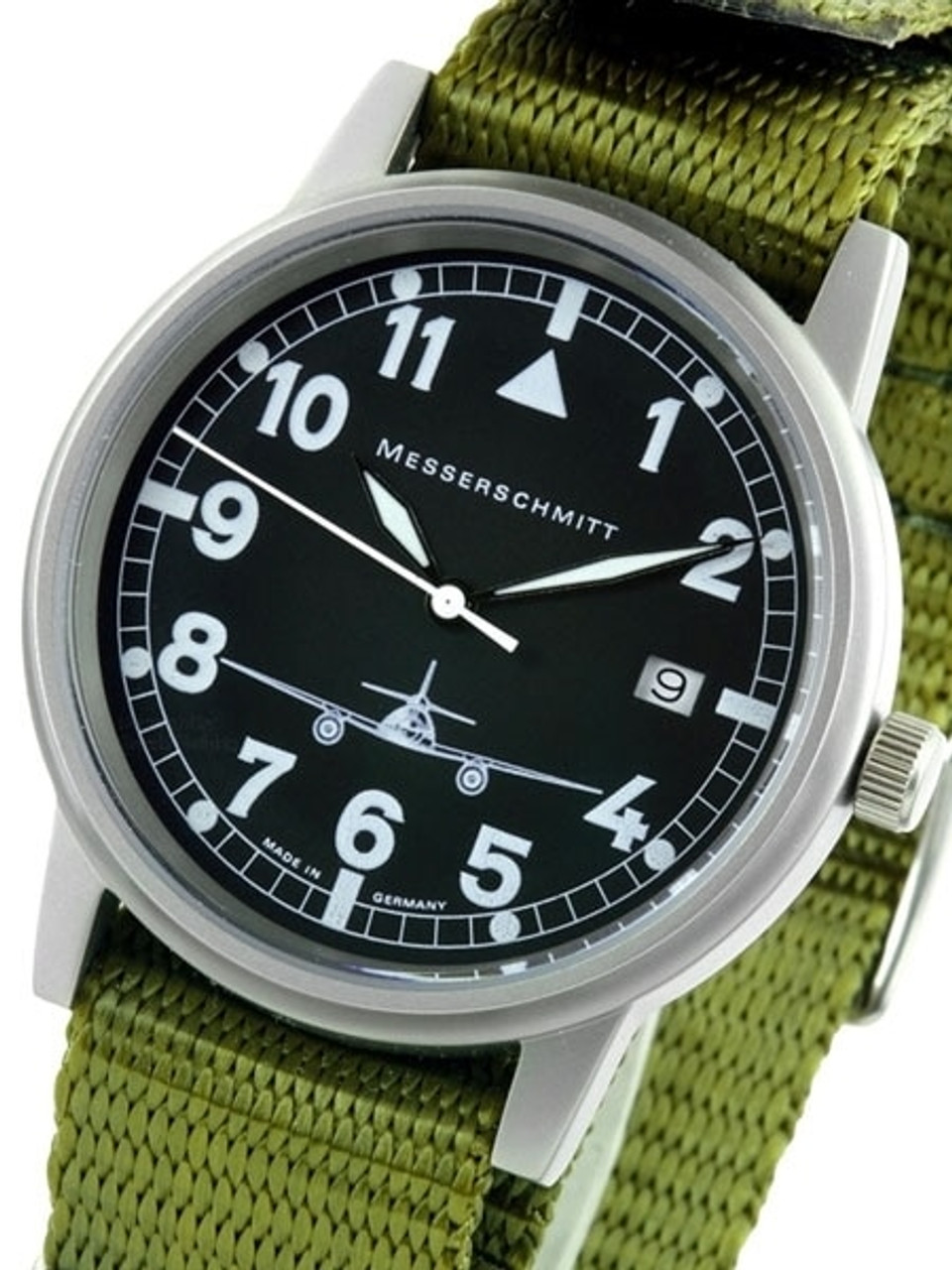 Messerschmitt 38.5mm Stainless Steel Case Aviator Watch #ME262S Questions & Answers