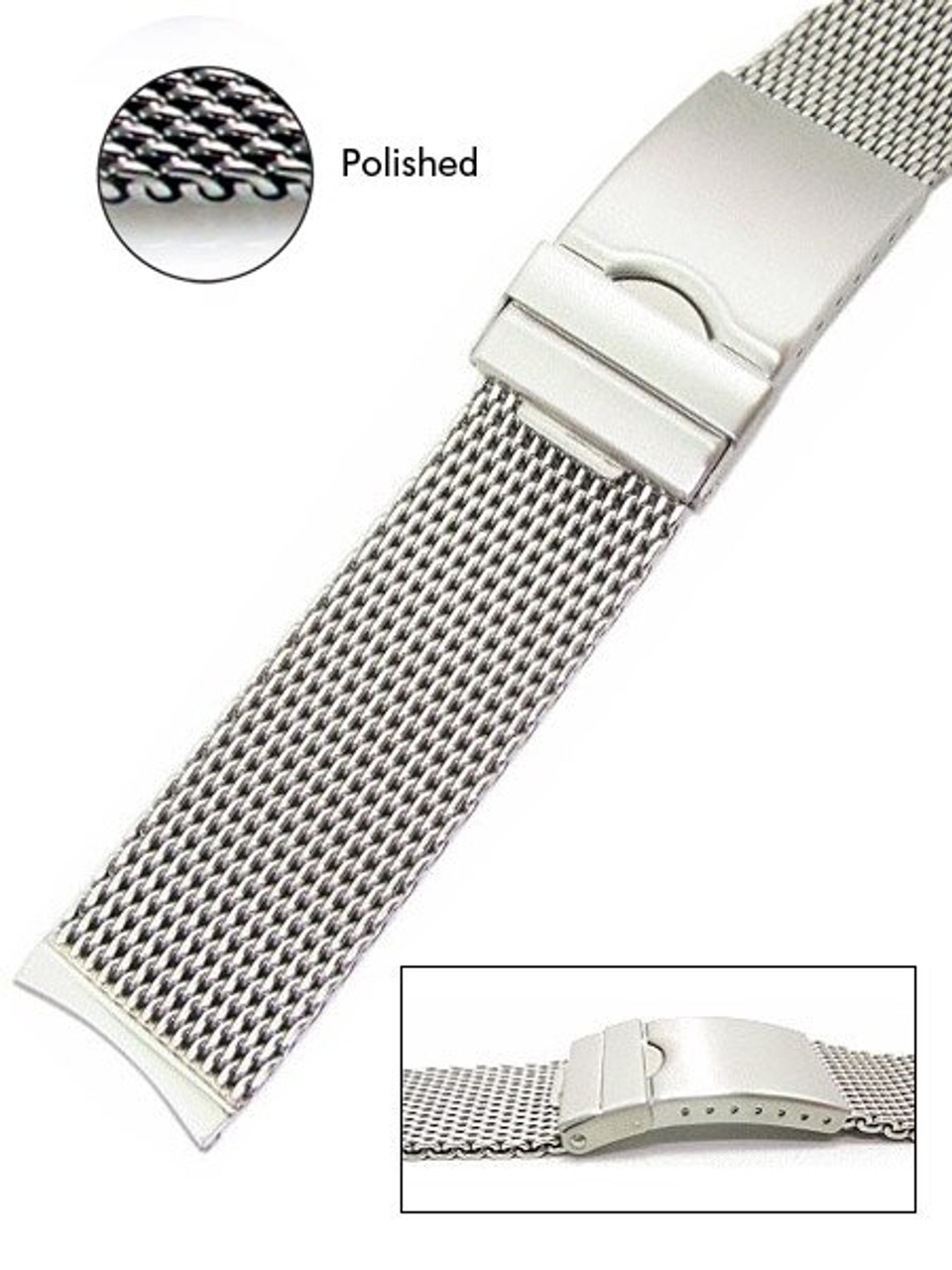 Vollmer Polished Mesh Bracelet #99460H4 (Curved End, 20mm) Questions & Answers