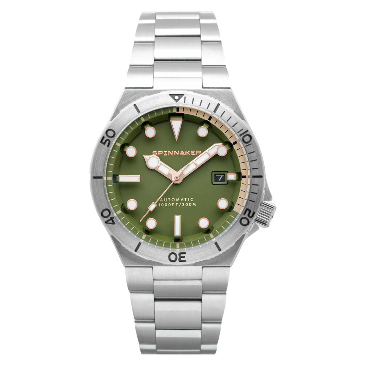 Spinnaker Hi-Beat Boettger Dive Watch with Dark Olive Dial #SP-5083-FF Questions & Answers