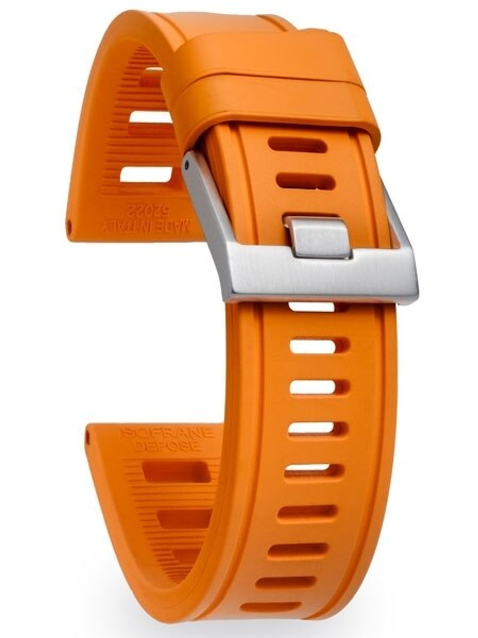 Is this a dark orange or a lighter almost salmon color like a strap habit band?