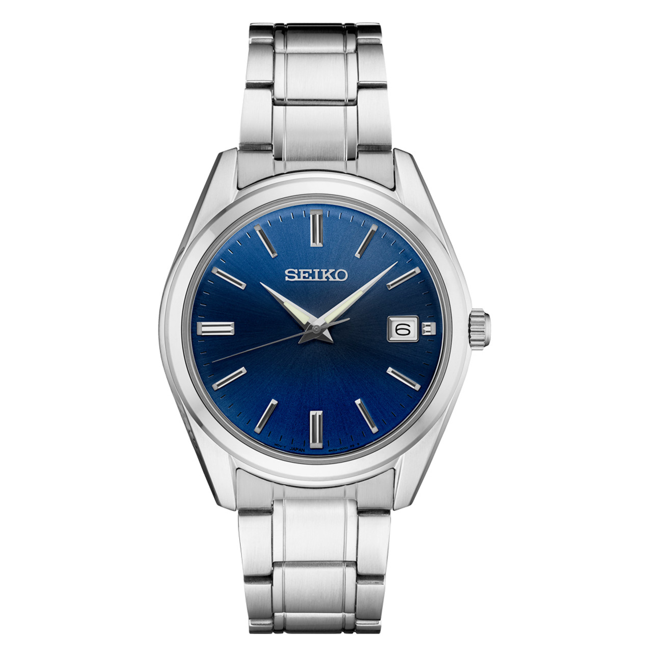 Seiko Essentials Everyday Casual Watch with Blue Dial and Sapphire Crystal #SUR309 Questions & Answers