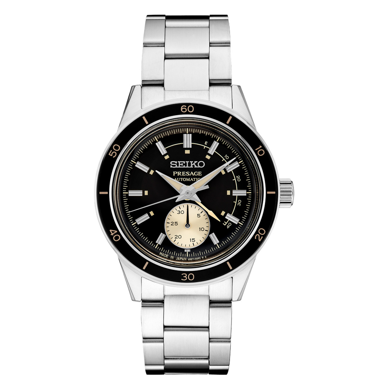 Seiko Presage 60's Style Automatic Dress Watch with Power Reserve Meter and Dark Grey Dial #SSA449 Questions & Answers