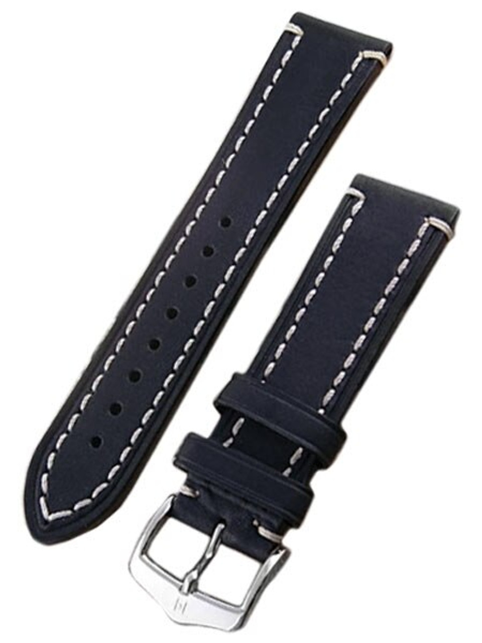 Hirsch Extra Long Liberty One Piece Black Calf Leather Watch Strap #109202-50 Questions & Answers