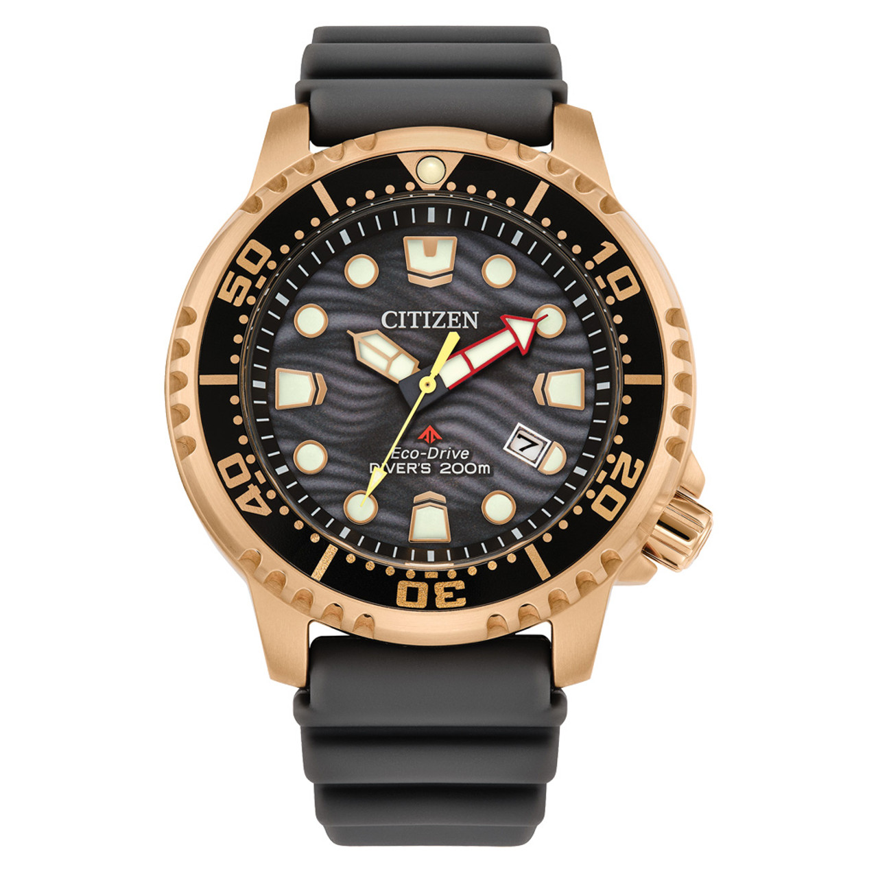 Citizen Promaster Solar Dive Watch with Rose Goldtone Case and Grey Dial #BN0163-00H Questions & Answers