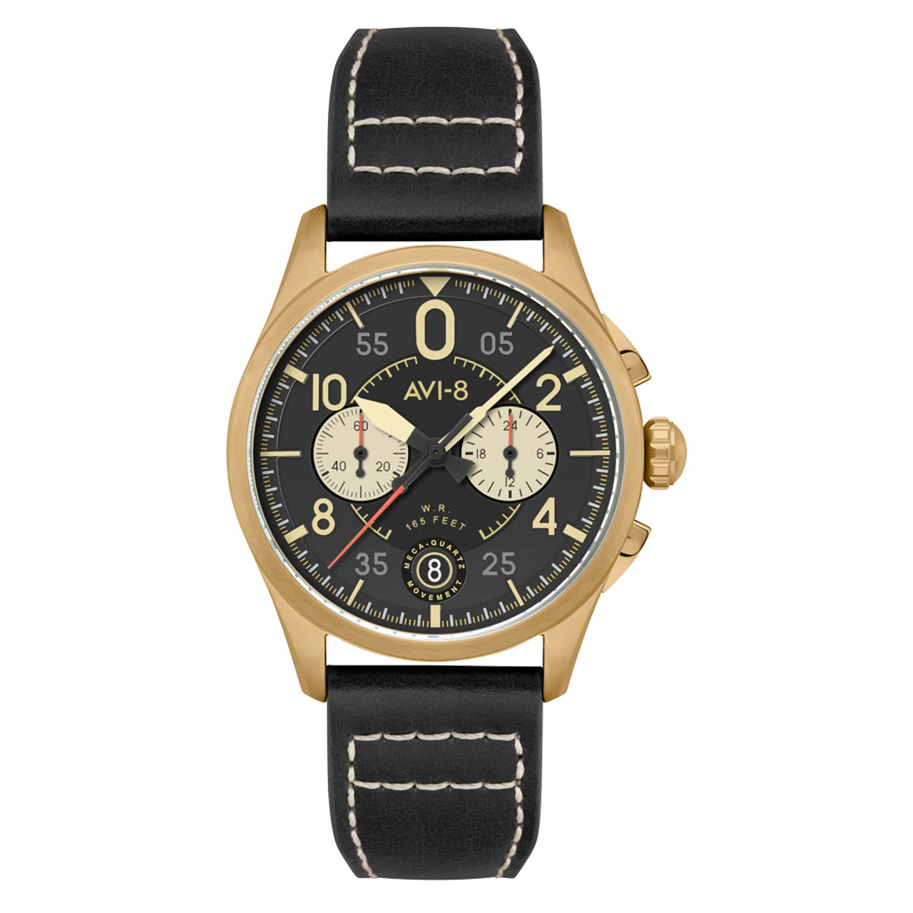 AVI-8 Spitfire Lock Chronograph Void Black #AV-4089-07 Questions & Answers