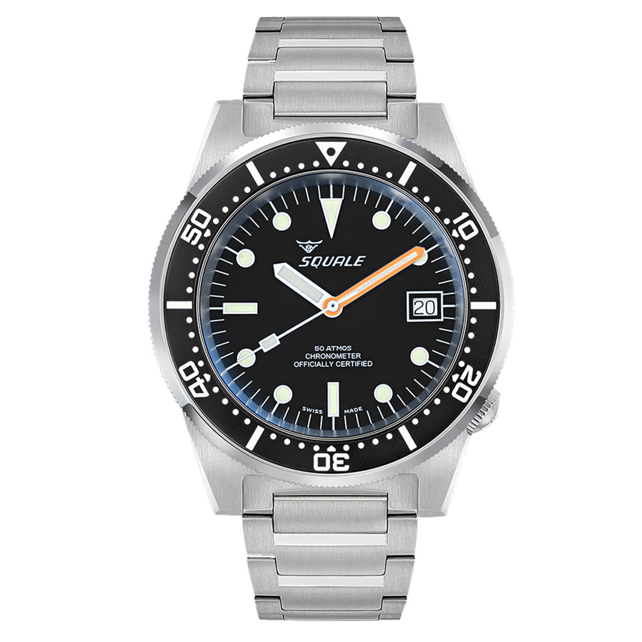 Squale 1521 COSC Certified Chronometer 50 Atmos Dive Watch #1521COSCL.SQ20B Questions & Answers