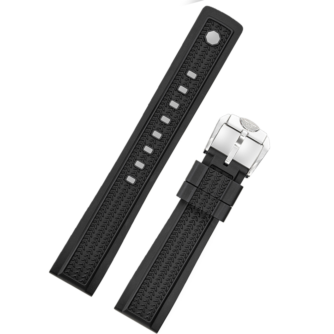 Squale Von Buren Pro 20mm Black Rubber Strap #CIV20BKPO Questions & Answers