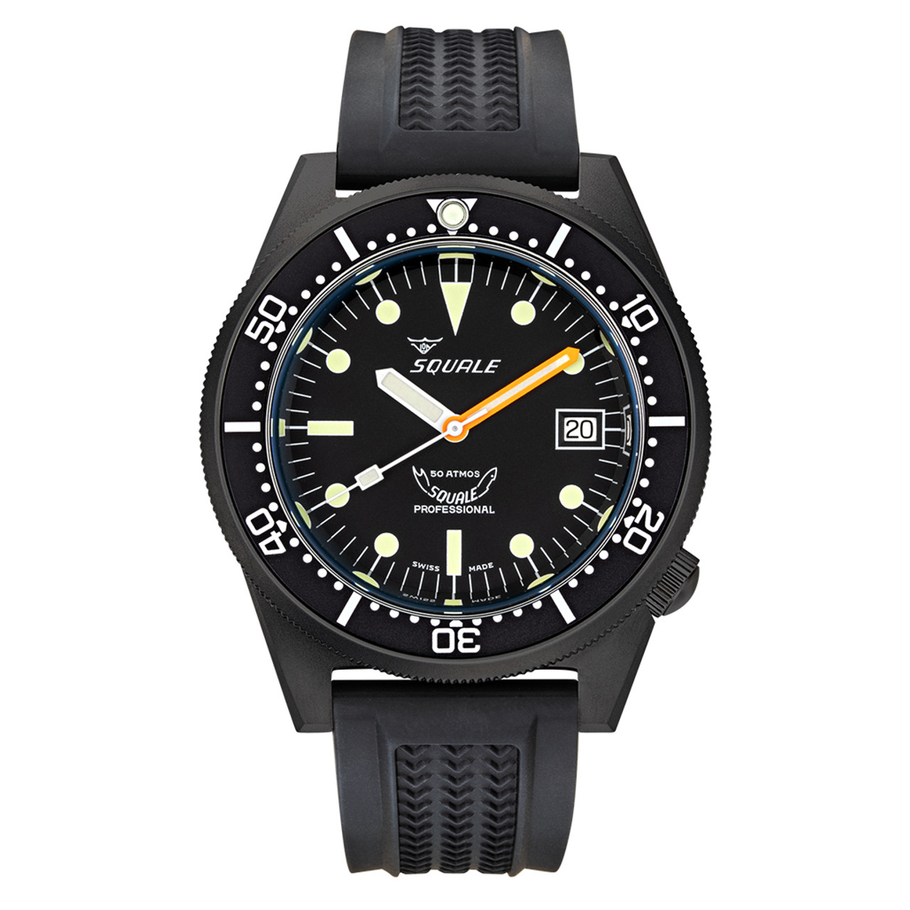 Squale 50 Atmos Swiss Dive watch with Black Case and Dial #1521PVD.VO Questions & Answers