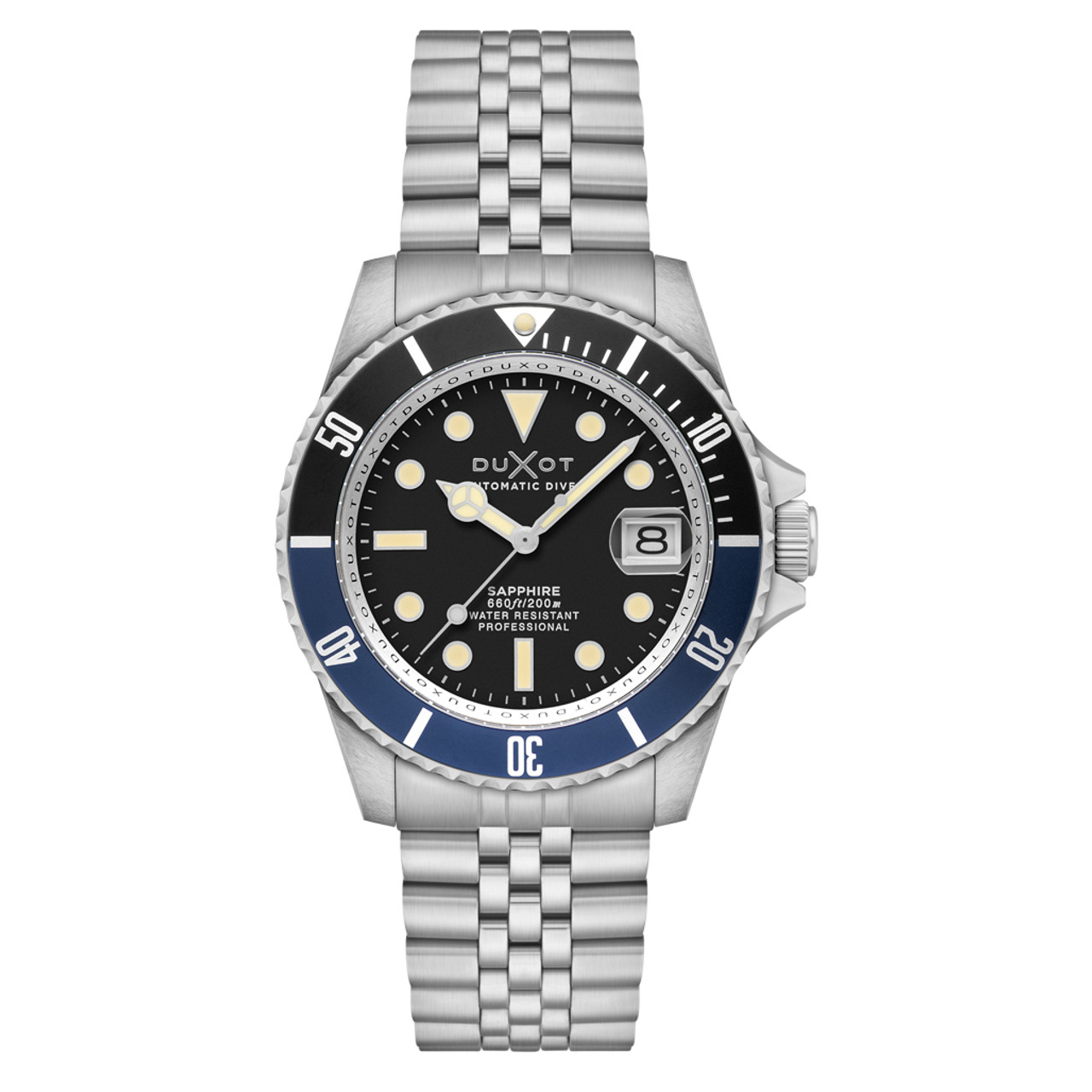 Duxot Atlantica Automatic Dive Watch with Oil Black Dial #DX-2057-22 Questions & Answers