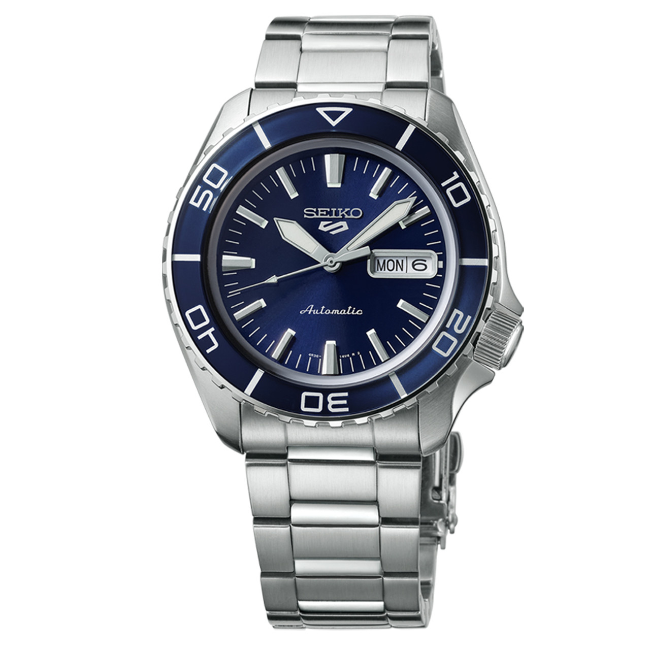 Seiko 5 Sports Automatic Dive Watch with Blue Dial #SRPK97 Questions & Answers