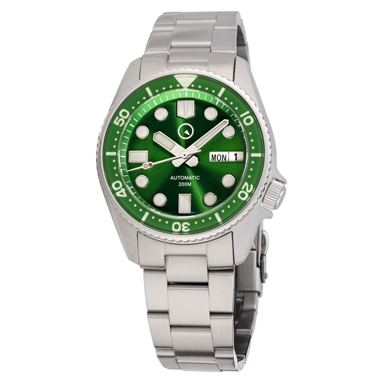 Islander 38mm Automatic Dive Watch with Radiant Green Dial #ISL-21 Questions & Answers