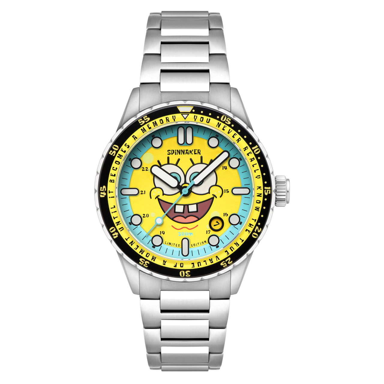 Spinnaker Hass Automatic Spongebob Squarepants 25th LE in Spongebob Yellow #SP-5138-11 Questions & Answers