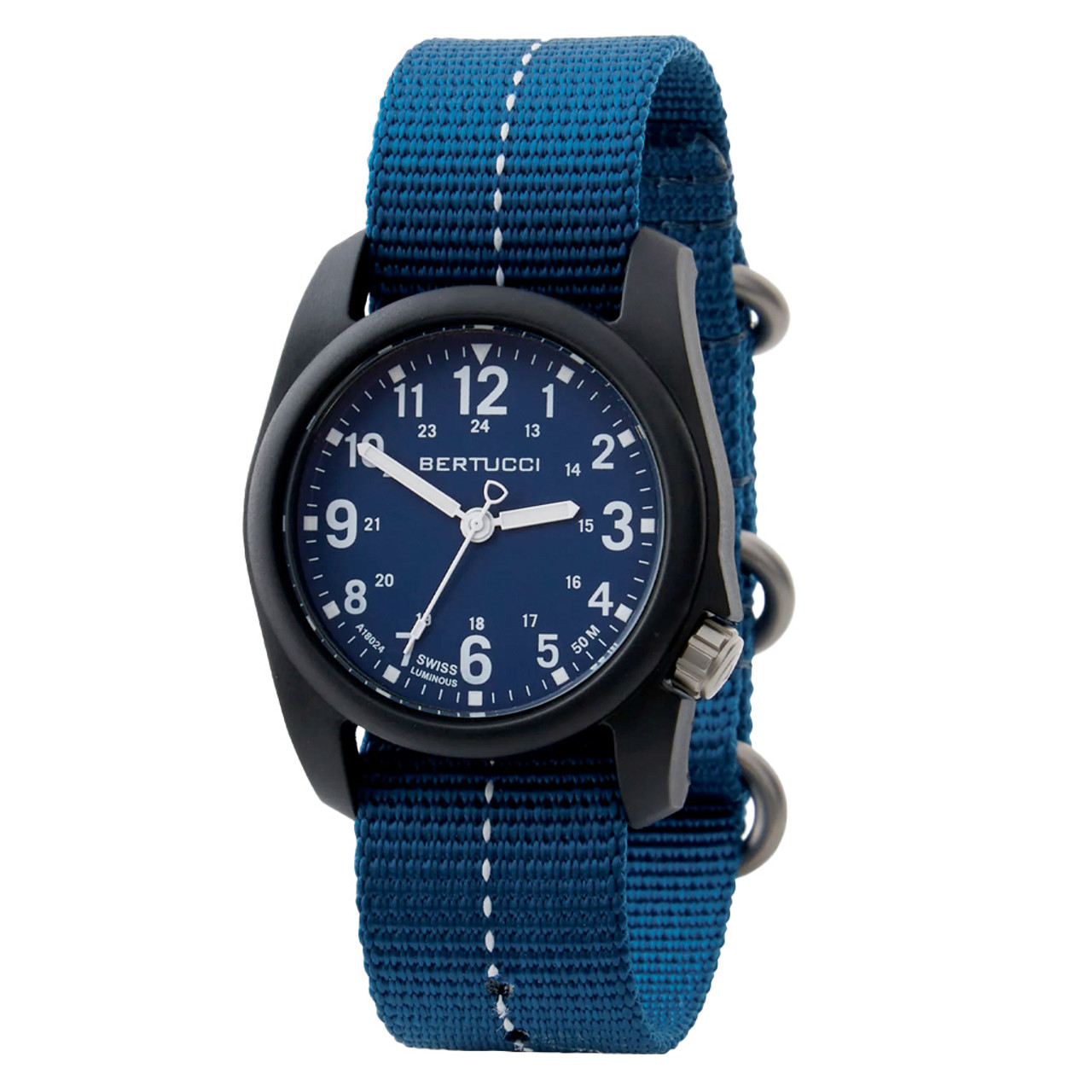 Bertucci DX3 Field Watch with Cobalt Blue Dial #11134 Questions & Answers