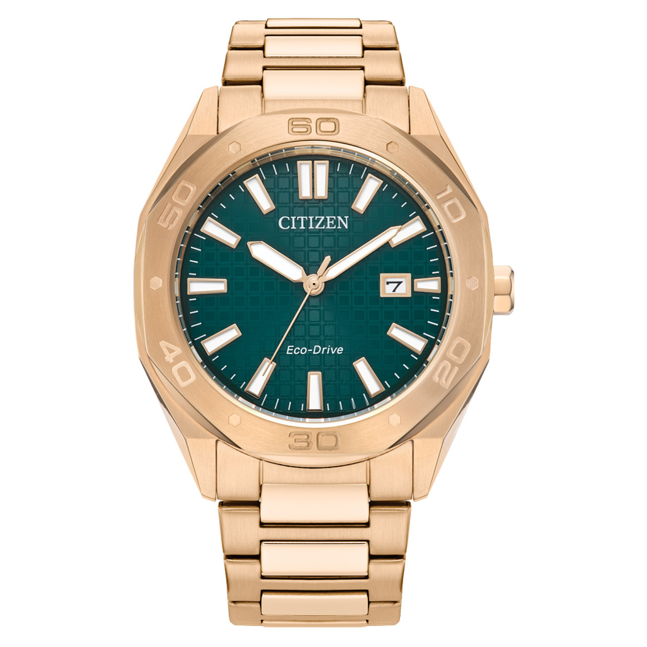 Citizen Eco-Drive Weekender Sport Gold-tone with Green Dial #BM7633-81X Questions & Answers