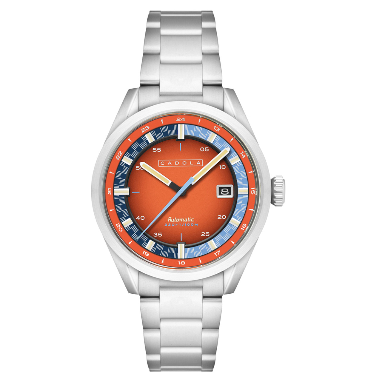 Cadola Paddock Automatic Watch with Burnt Orange Dial #CD-1037-66 Questions & Answers