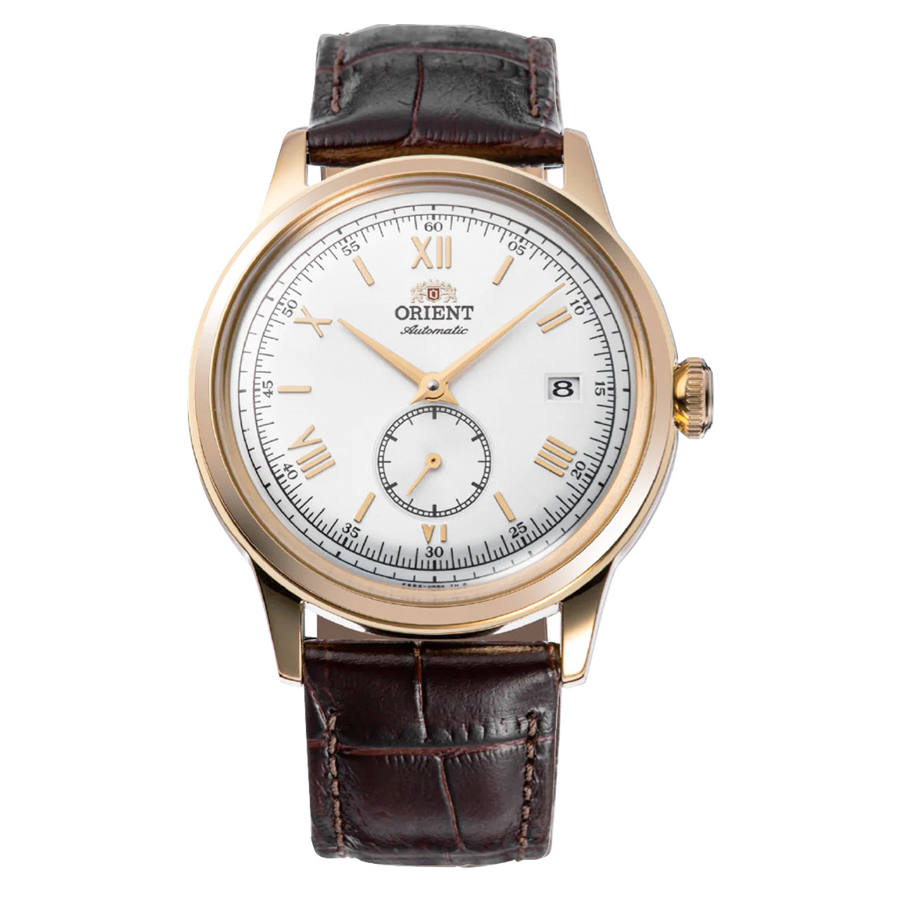 Orient Bambino Version 2 Small Seconds with Yellow Gold White Dial #RA-AP0106S30B Questions & Answers