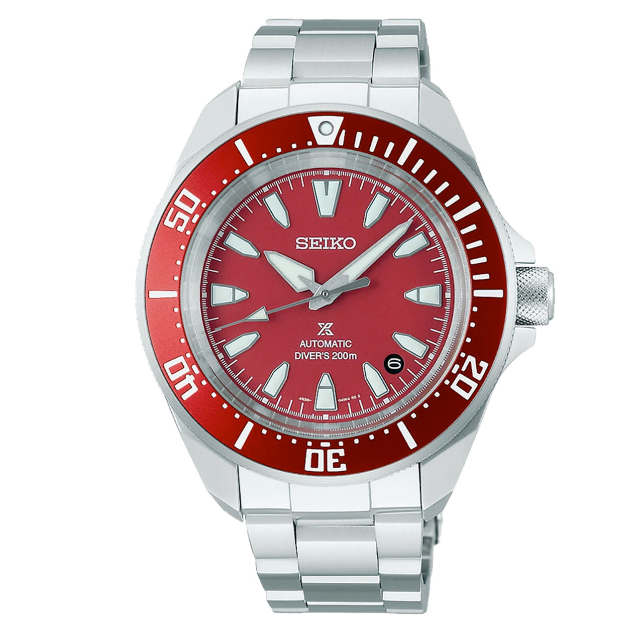 Seiko Prospex 42mm Samurai Automatic Diver with Red Dial #SRPL11 Questions & Answers