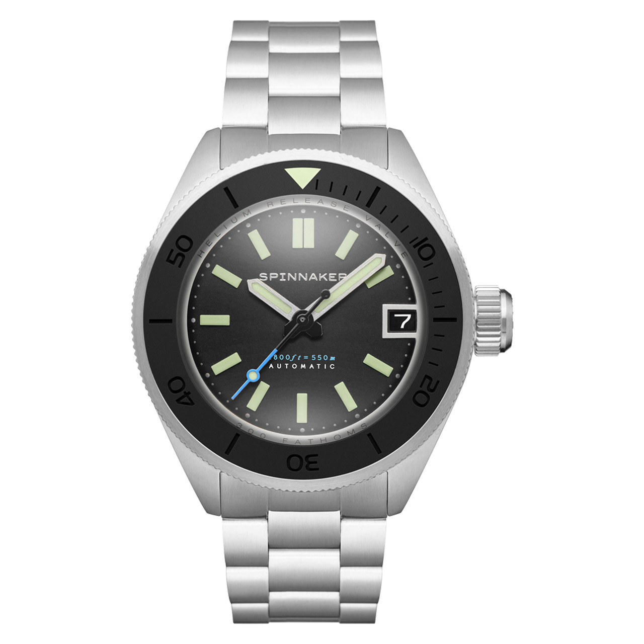 Spinnaker Piccard Automatic Dive Watch with Volcano Black Dial #SP-5098-33 Questions & Answers