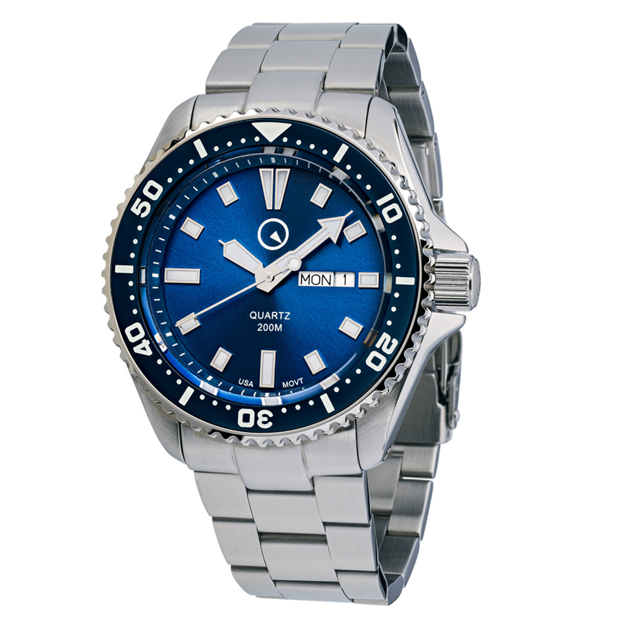 Islander USA Assembled Ameriquartz Dive Watch with Blue Dial #ISL-101 Questions & Answers