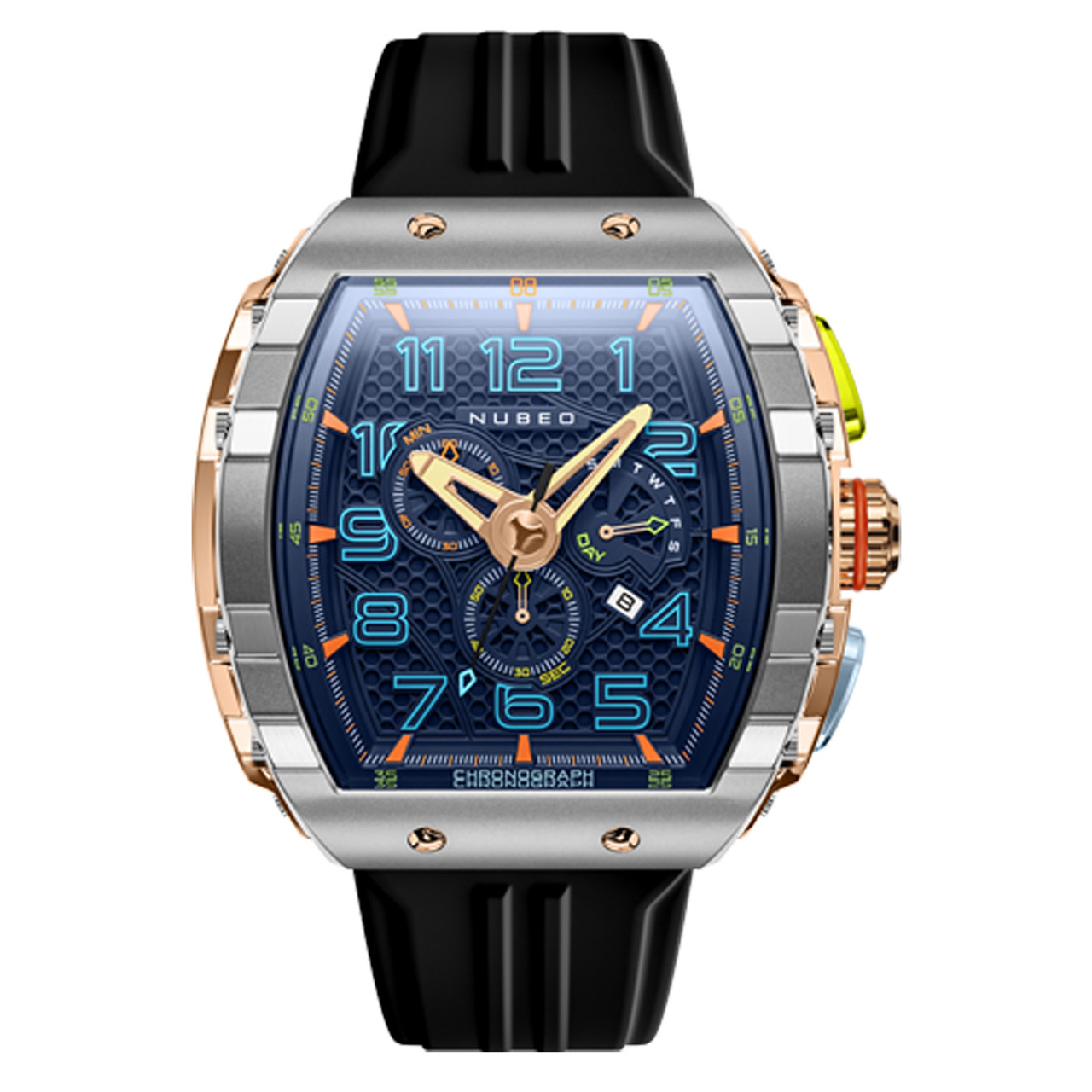 Nubeo Magellan Retrograde Chronograph Asteroid Blue #NB-6088-01 Questions & Answers