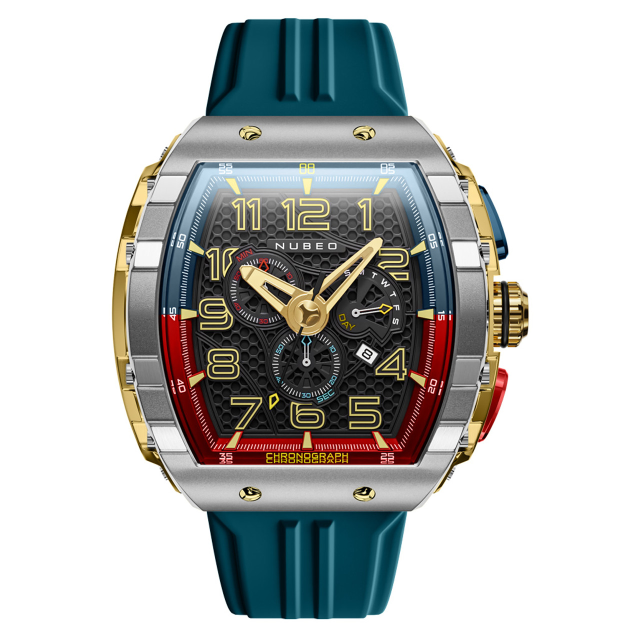 Nubeo Magellan Retrograde Chronograph Gamer Blue #NB-6088-04 Questions & Answers