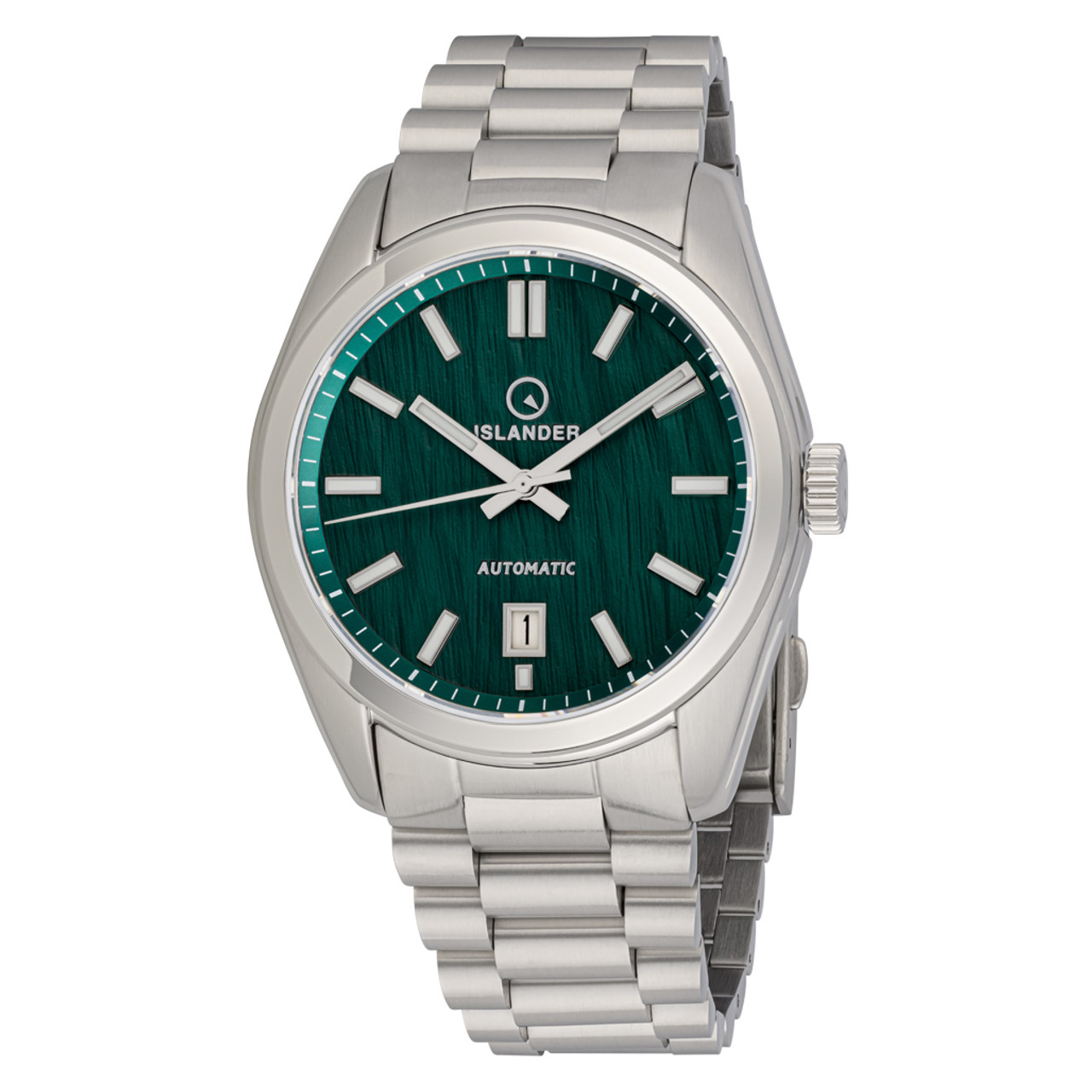 Islander Upper Brookville Automatic Dress Watch with Hunter Green Dial #ISL-288 Questions & Answers