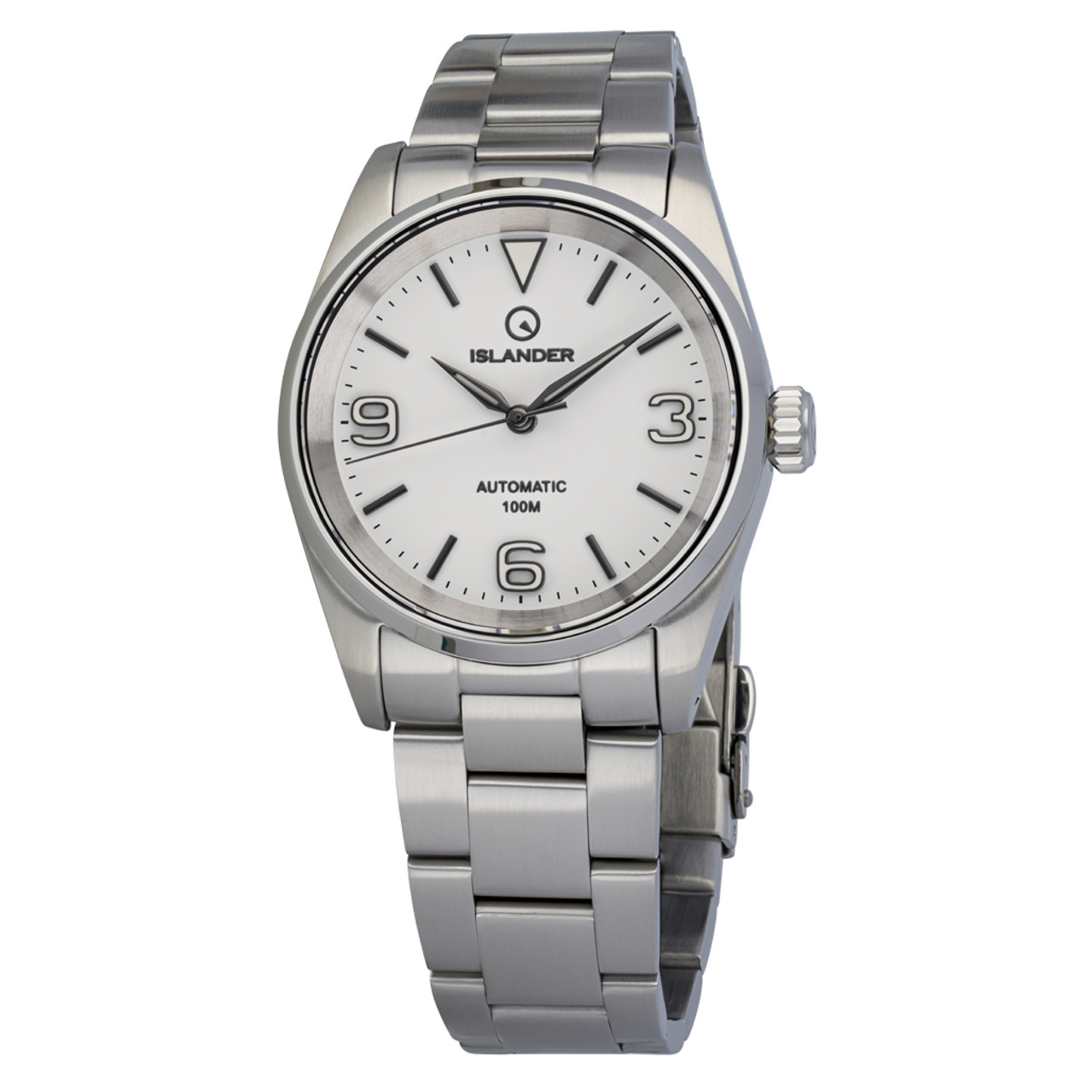 Islander Manhasset 36mm Automatic Watch with Pure White Dial #ISL-287 Questions & Answers