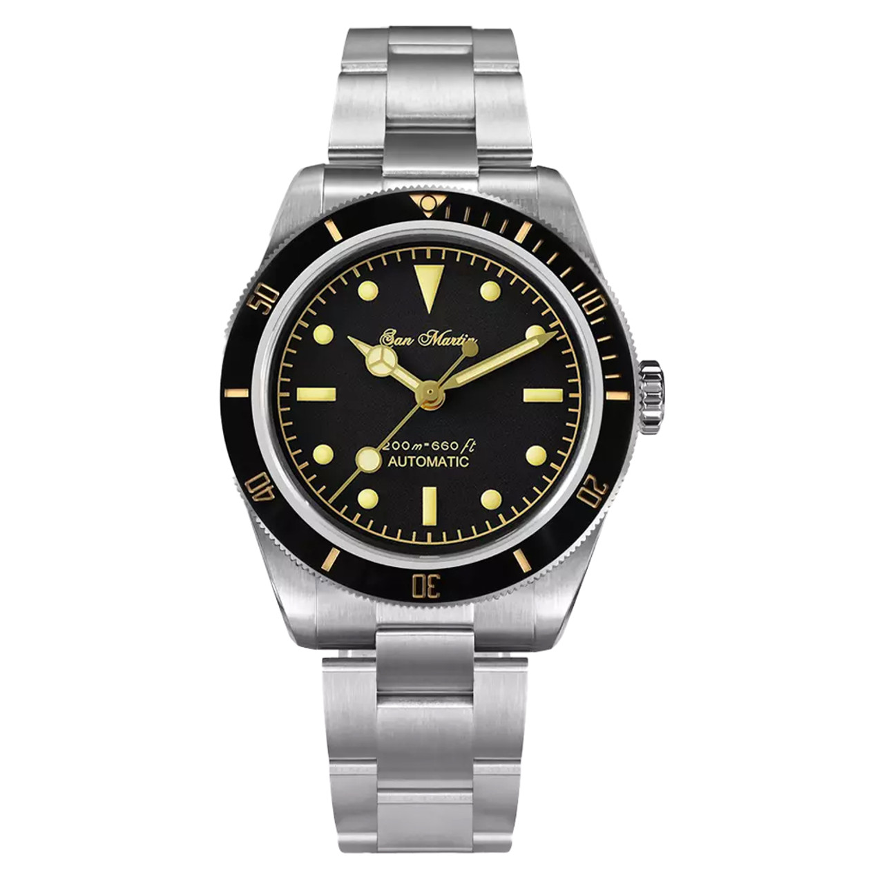 Is the ceramic bezel the same shade of black as the dial? Does the dial come with the script logo? Next message…