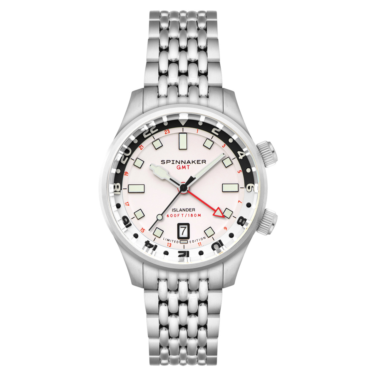 Spinnaker x Islander Bradner GMT Automatic Watch with Polar Dial #SP-5150-LIW11 Questions & Answers