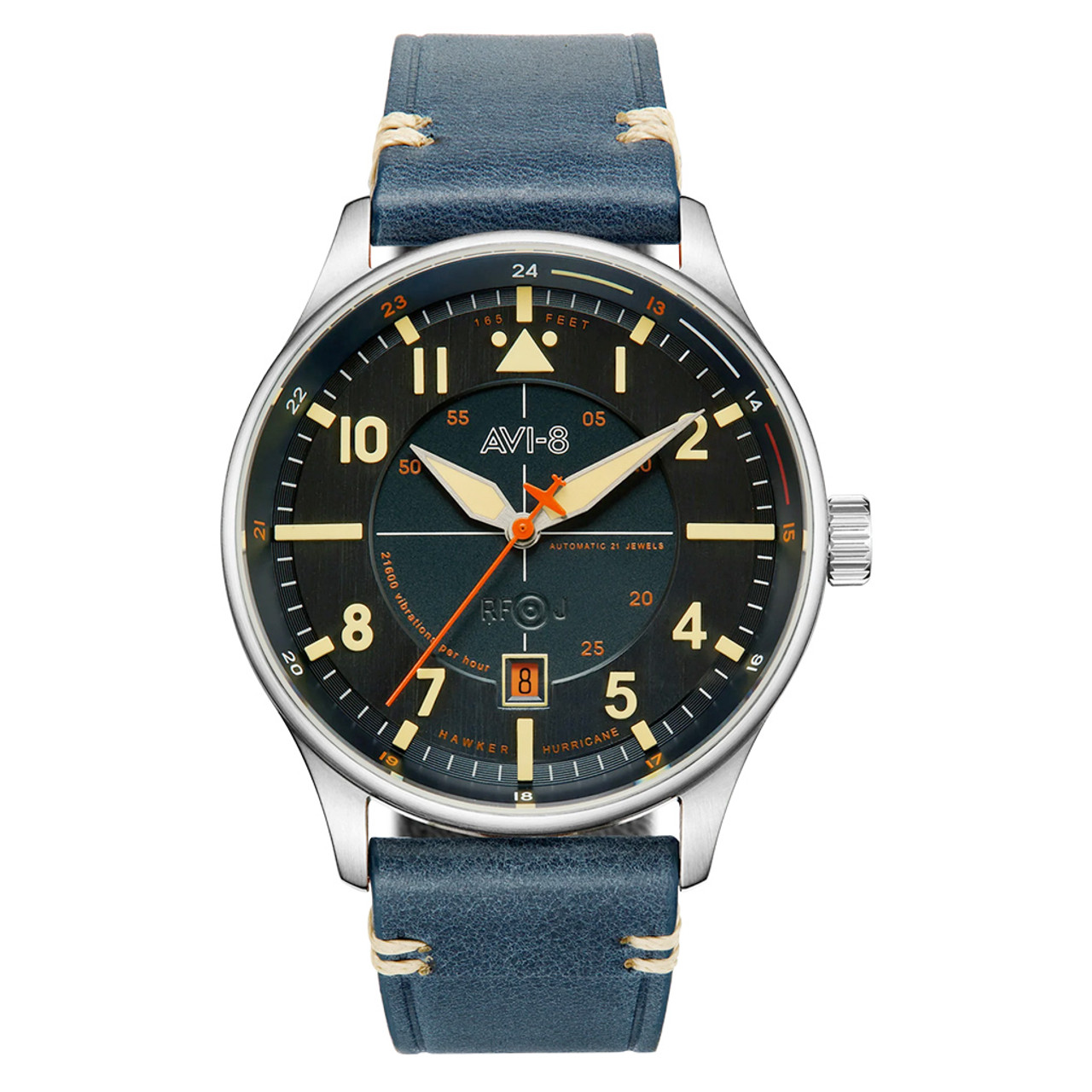 AVI-8 Hawker Hurricane Kent Automatic Sussex with Blue Dial #AV-4094-02 Questions & Answers