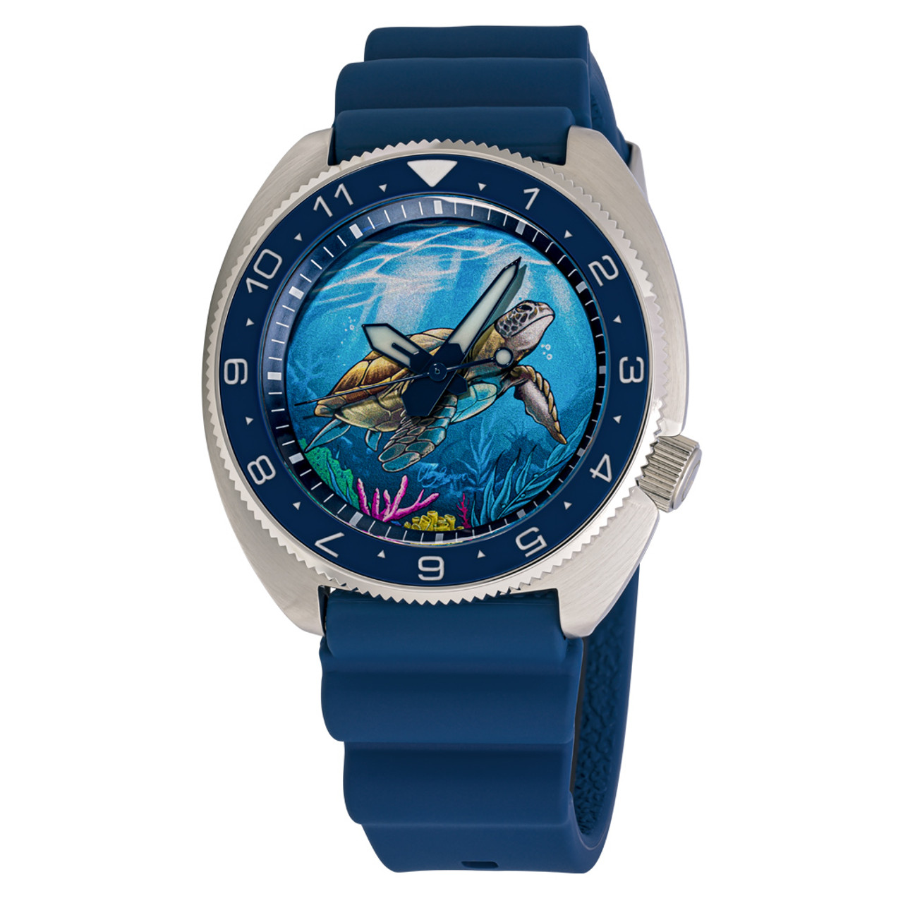 Islander Automatic Turtle Dive Watch with Blue Dial #ISL-301 Questions & Answers