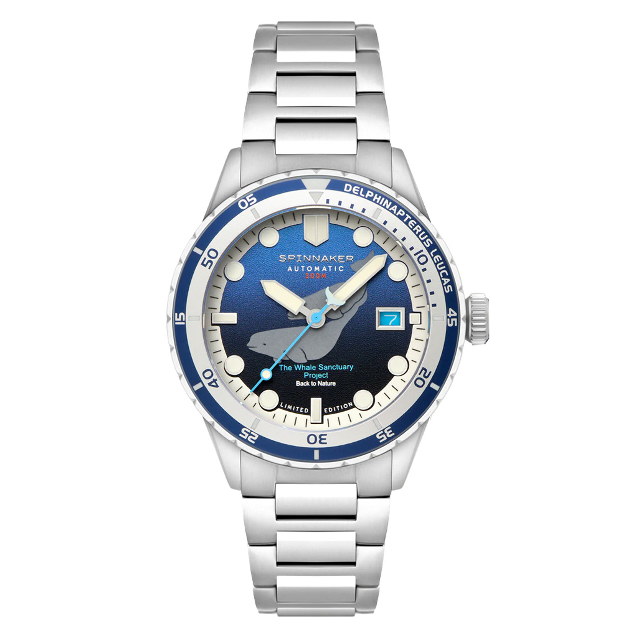 Spinnaker Hass Automatic Whale Sanctuary Project LE Blue Dial #SP-5128-33 Questions & Answers