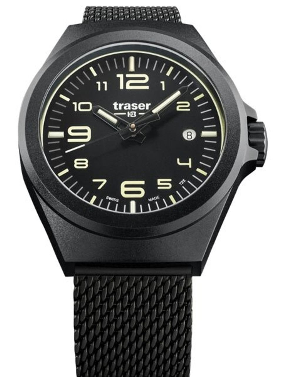 Traser P59 Essential S Black Dial Watch w/Trigalight + SuperLuminova #108204 Questions & Answers