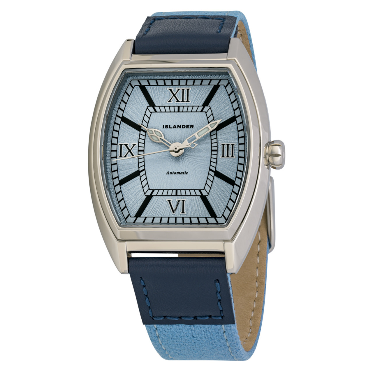 Islander Astoria Automatic Dress Watch with Pale Blue Dial #ISL-263 Questions & Answers