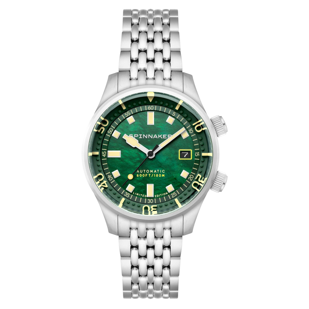 Spinnaker Bradner LE Pearl Diver Emerald Time Watch #SP-5158-11 Questions & Answers