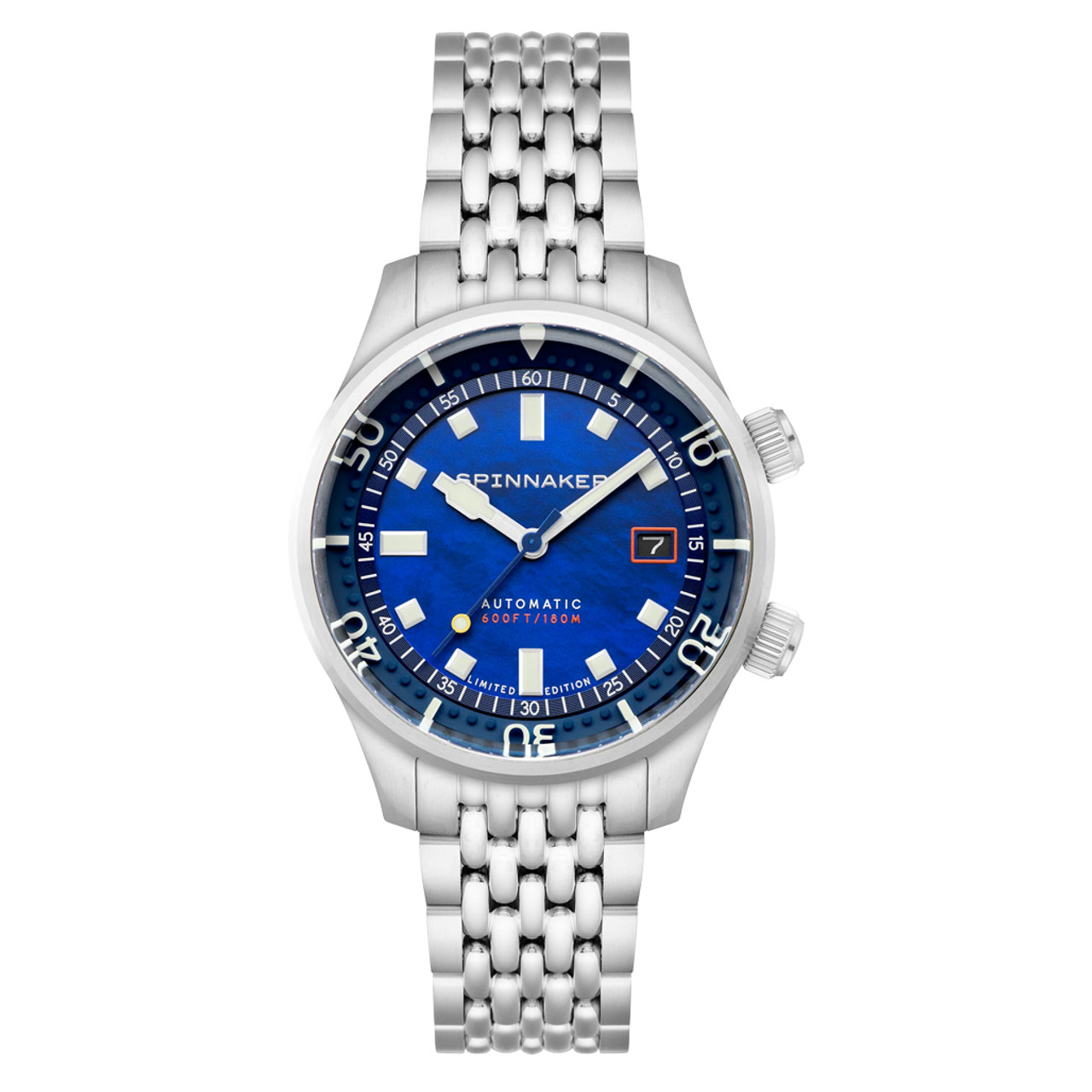 Spinnaker Bradner LE Pearl Diver Indigo Mirage Watch #SP-5158-33 Questions & Answers