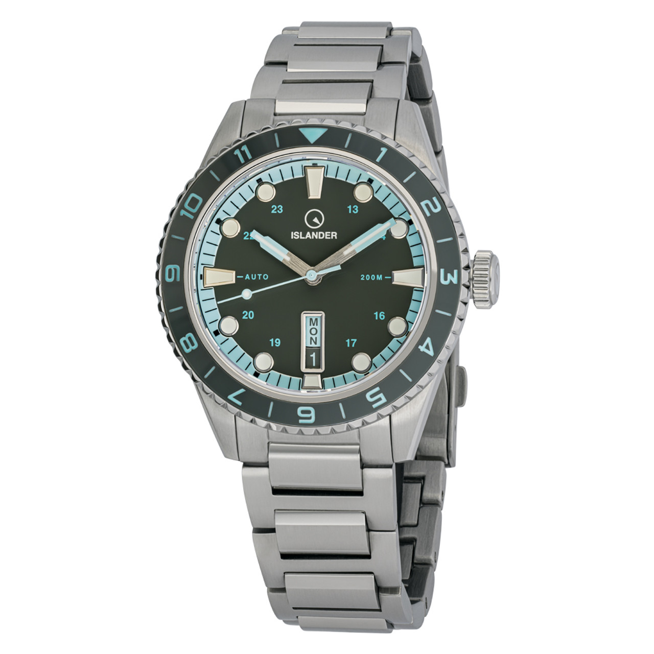 Islander Greenport 39mm Dive Watch with Stone Grey Dial #ISL-299 Questions & Answers