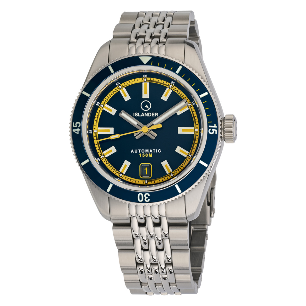 Islander Port Jefferson Skin Diver Automatic Watch with Navy Blue Dial #ISL-297 Questions & Answers