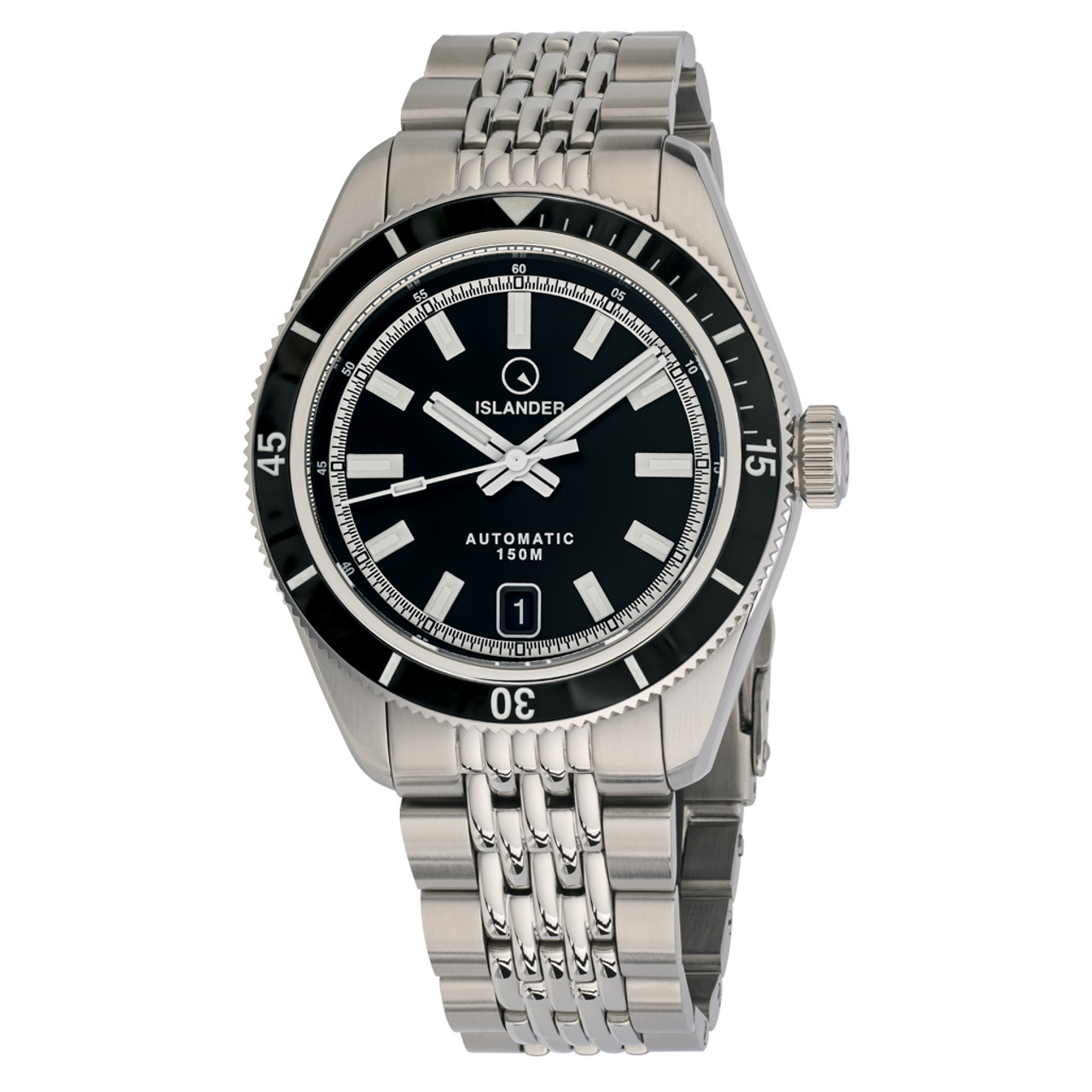 Islander Port Jefferson Skin Diver Automatic Watch with Ink Black Dial #ISL-296 Questions & Answers