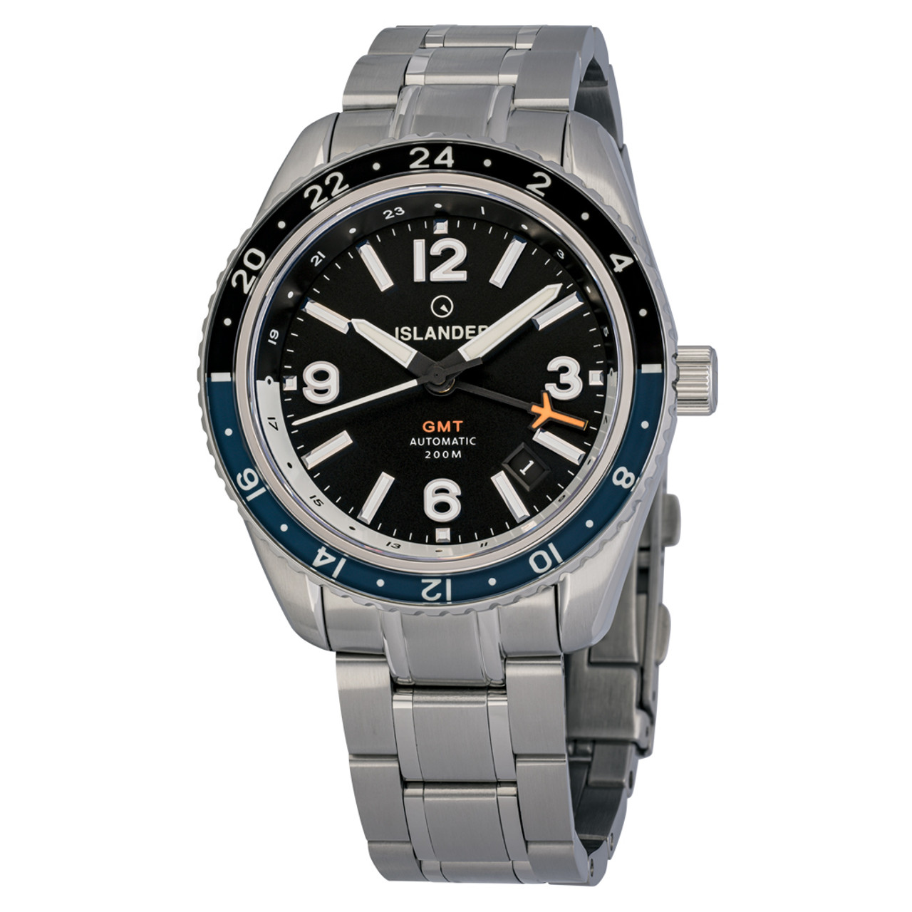 Islander Republic Traveler GMT Watch with Black Dial #ISL-276 Questions & Answers