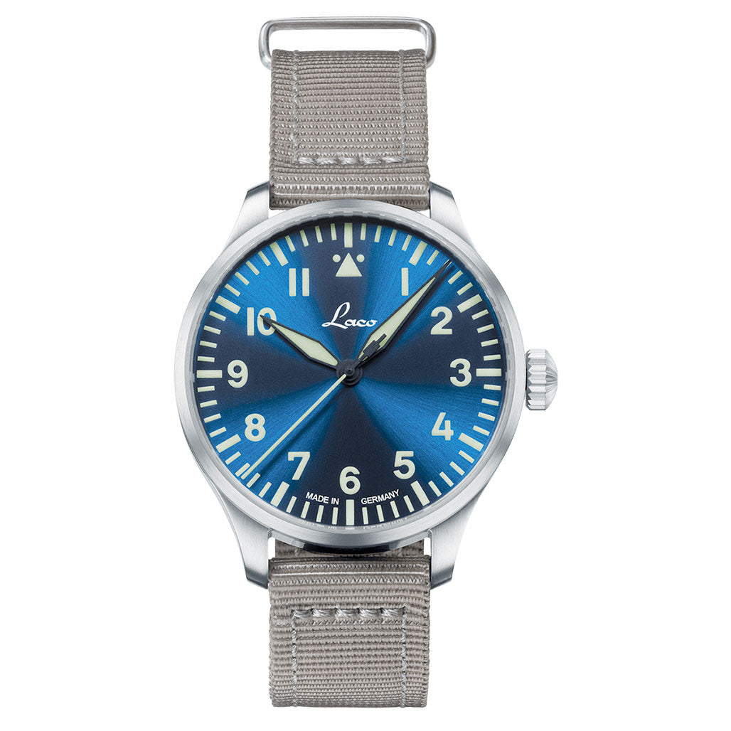 Laco 39mm Augsburg Blaue Stunde Automatic Pilot Watch #862102.2 Questions & Answers
