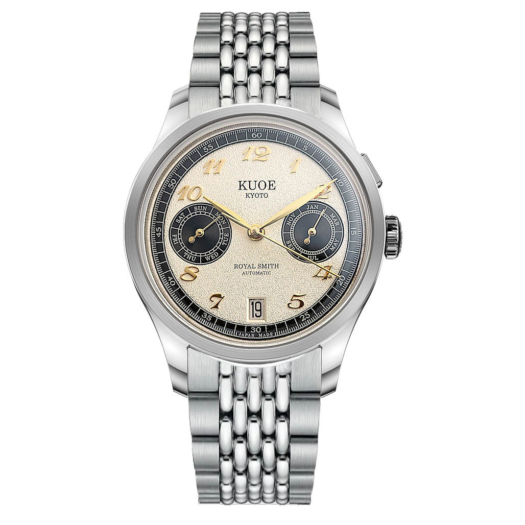 KUOE Royal Smith 90-0010 Grainy Panda Dial Watch #RS90010-PA-GRAINY-BOR-EX Questions & Answers